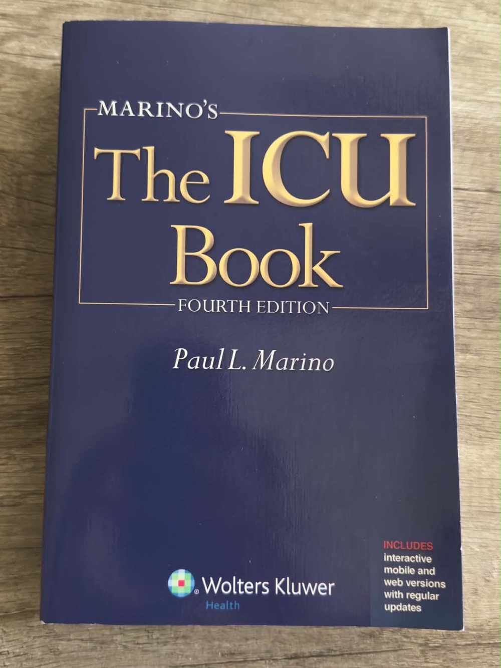 Marino's The ICU Book β Navy Edition by
